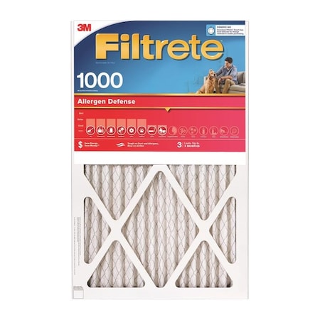 Scotch 12x20x1 Pleated Air Filter, Polyester, MERV 11 9819-4